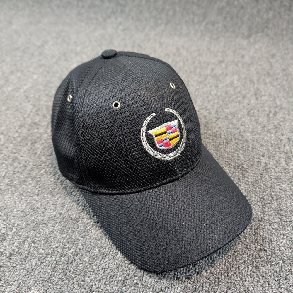 Cadillac Modern Logo Baseball Hat OSFM Black Cotton Embroidered Dad Cap Sporty